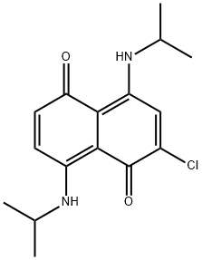 1 5 Naphthalenedione 2 chloro 4 8 bis 1 methylethyl amino cas号