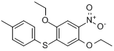 2,5-二乙氧基-4-((4-甲基苯基)硫)硝基苯分子式结构图