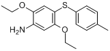 2,5-二乙氧基-4-((4-甲基苯基)硫)苯胺分子式结构图