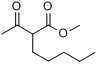 2-戊基乙酰乙酸甲酯;2-乙酰基庚酸甲酯分子式结构图