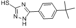 5-(4-叔丁基苯基)-1H-1,2,4-三唑-3-硫醇分子式结构图