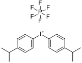 双(4-异丙基苯基)碘鎓六氟磷酸盐分子式结构图