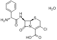 头孢克洛(一水物);头孢氯氨苄(一水物);8-(2-氨基-2-苯基乙酰基)氨基-4-氯-7-氧代-2-硫杂-6-氮杂双环[4.2.0]分子式结构图