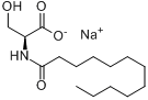 N-十二碳酰-L-丝氨酸钠;1-月桂酰-L-丝氨酸钠分子式结构图