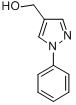 (1-苯基-1H-吡唑-4-基)甲醇分子式结构图