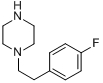 1-[2-(4-氟苯基)乙基]哌嗪分子式结构图