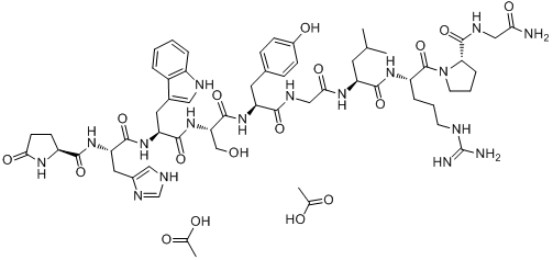 戈那瑞林二醋酸盐分子式结构图