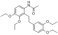 N-(3,4-二乙氧基苯乙基)-3,4-二乙氧基苯乙酰胺分子式结构图