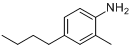 2-甲基-4-正丁基苯胺;邻甲基对正丁基苯胺分子式结构图