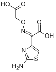 (Z)-2-(2-氨基噻唑-4-基)-2-羧甲氧亚氨基乙酸分子式结构图