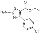 2-氨基-4-(4-氯苯基)噻唑-5-甲酸乙酯分子式结构图