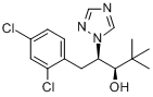 苄氯三唑醇;(R*,R*)-(+-)-beta-[(2,4-二氯苯基)甲基]-alpha-(1,1-二甲基乙基)-1H-1,2,4-三唑-1-乙醇;(2RS,3分子式结构图