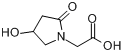 4-羟基-2-氧代-1-吡咯烷乙酸分子式结构图