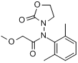 恶霜灵;N-(2,6-二甲基苯基)-N-(2-氧代-1,3-恶唑烷-3-基)-2-甲氧基乙酰胺分子式结构图