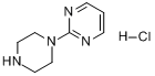 1-(2-嘧啶基)哌嗪盐酸盐分子式结构图