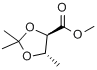 (4R,5S)-2,2,5-三甲基-1,3-二氧戊环-4-羧酸甲酯分子式结构图