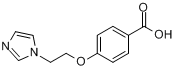 达唑氧苯;咪唑醚芳酸;4-[2-(1H-咪唑-1-基)乙氧基]苯甲酸分子式结构图