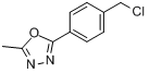 2-(4-氯甲基苯基)-5-甲基-1,3,4-恶二唑分子式结构图