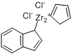 环戊二烯基茚基二氯化锆分子式结构图