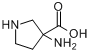 3-氨基吡咯烷-3-羧酸分子式结构图