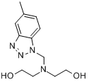 N-[(5-甲基-1H-苯并三唑-1-基)甲基]二乙醇胺分子式结构图