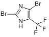 2,4-二溴-5-(三氟甲基)-1H-咪唑分子式结构图