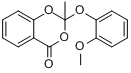 胍美柳;2-(2-甲氧基苯氧基)-2-甲基-4H-1,3-苯并二恶烷-4-酮分子式结构图