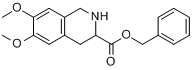 6,7-二甲氧基-1,2,3,4-四氢异喹啉-3-甲酸苄酯分子式结构图