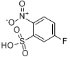 3-氟-6-硝基苯磺酸分子式结构图
