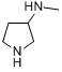 N-甲基吡咯烷-3-胺;3-(甲基氨基)吡咯烷分子式结构图