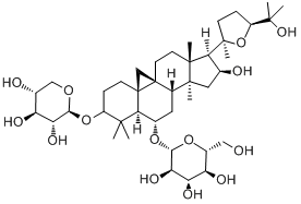 黄芪甲苷分子式结构图