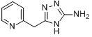 5-(吡啶-2-基甲基)-4H-1,2,4-三唑-3-胺分子式结构图