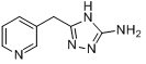 5-(吡啶-3-基甲基)-4H-1,2,4-三唑-3-胺分子式结构图