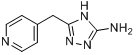 5-(吡啶-4-基甲基)-4H-1,2,4-三唑-3-胺分子式结构图