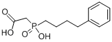 [羟基(4-苯丁基)氧膦基]乙酸分子式结构图
