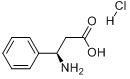 (R)-3-氨基-3-苯基丙酸盐酸盐分子式结构图