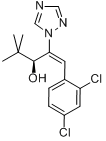 烯唑醇(E)-(S)-异构体;(E,3S)-1-(2,4-二氯苯基)-4,4-二甲基-2-(1,2,4-三氮唑-1-基)戊-1-烯-3-醇分子式结构图