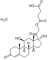 氢化可的松琥珀酸酯分子式结构图