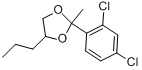 2-(2,4-二氯苯基)-2-甲基-4-丙基-1,3-二氧戊环分子式结构图