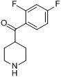 1-(2',4'-二氟苯甲酰基)-1-(4-哌啶基)甲酮分子式结构图