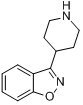 3-(哌啶-4-基)苯并[d]异恶唑分子式结构图