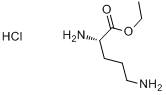 L-鸟氨酸乙酯盐酸盐分子式结构图