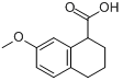 1,2,3,4-四氢-7-甲氧基-1-萘甲酸分子式结构图