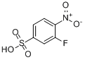 3-氟-4-硝基苯磺酸分子式结构图