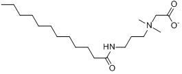 椰油酰胺丙基甜菜碱;N-椰油酰胺丙基-N,N-二甲基甘氨酸内盐分子式结构图