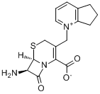 1-[[(6R,7R)-7-氨基-2-羧基-8-氧代-5-硫杂-1-氮杂双环[4.2.0]辛-2-烯-3-基]甲基]-6,7-二氢-5H-环戊并[b]吡?分子式结构图
