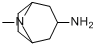 3-endo-氨基托烷;endo-8-甲基-8-氮杂双环[3.2.1]辛-3-胺分子式结构图