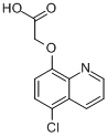 (5-氯-8-喹啉氧基)乙酸分子式结构图