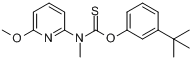 稗草畏;O-3-特丁基苯基-6-甲氧基-2-吡啶(甲基)硫代氨基甲酸酯分子式结构图