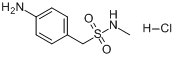 4-氨基-N-甲基-alpha-甲苯磺胺盐酸盐分子式结构图